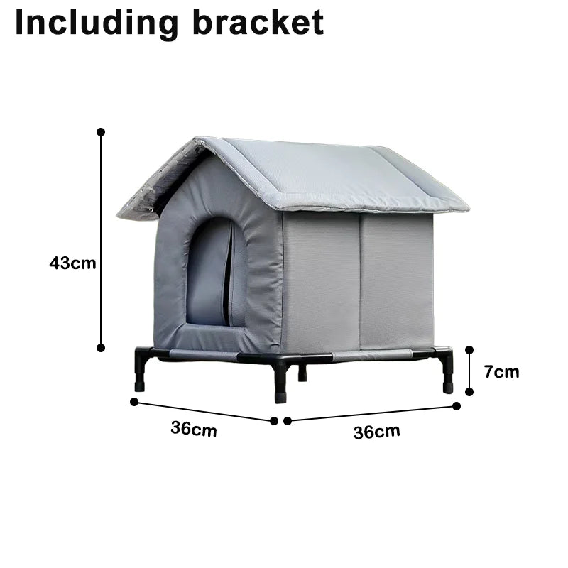 NewestStray Cat dog House Waterproof Outdoor Winter Warm Pet Cave Sleeping Beds Home Foldable Washable for Small Supplies
