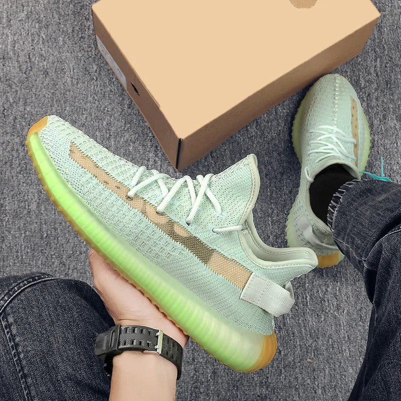 Women's Sports Shoes Mesh Lightweight Soft Sole Jogging Strap Breathable Fashion Sports Walking Casual Tennis Flat Shoes for Men