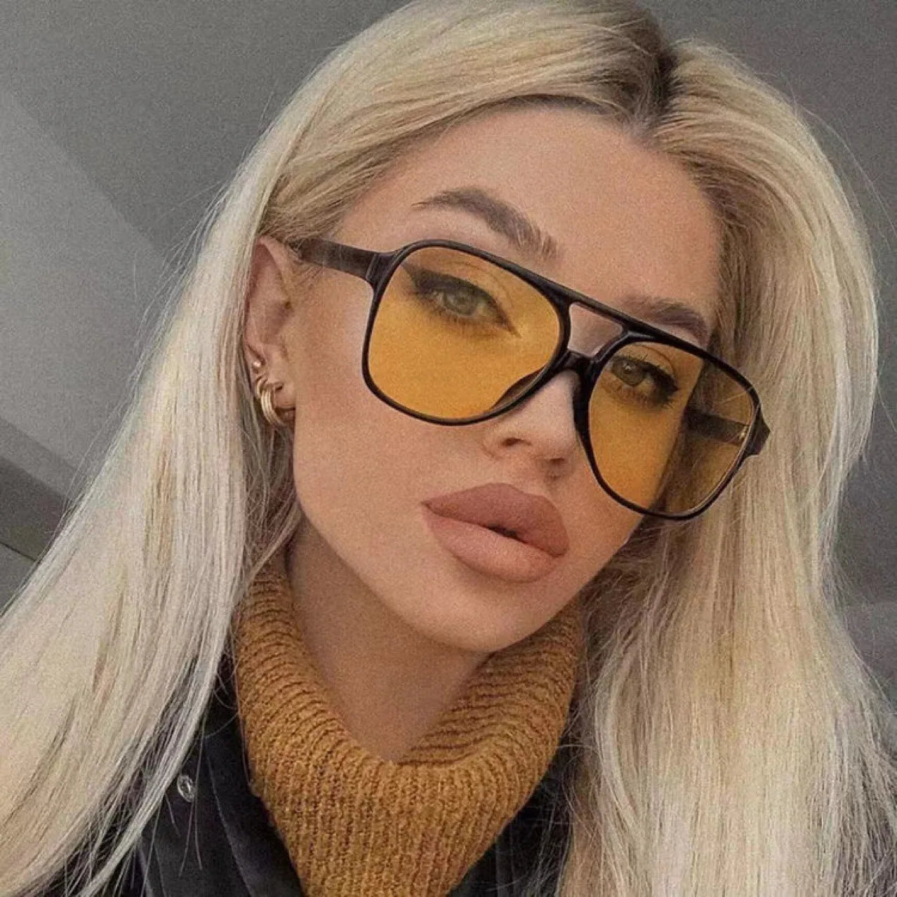 Square Oversized Sunnies Studios Aesthetic Shades Sunglasses for Women