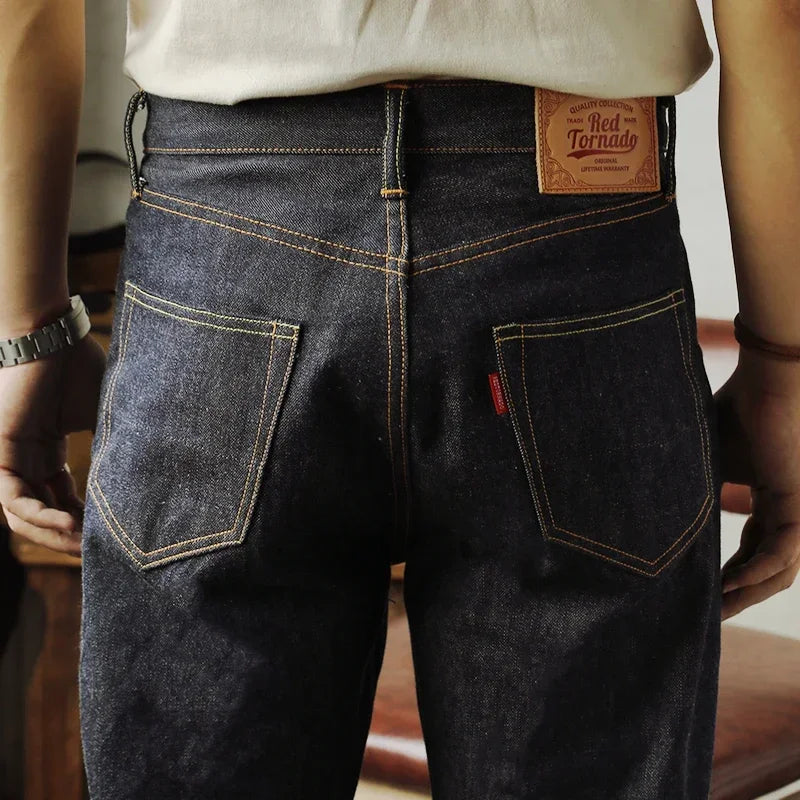 Red Tornado 55501 Relaxed Straight Fit Men's Jeans Raw Selvedge Denim