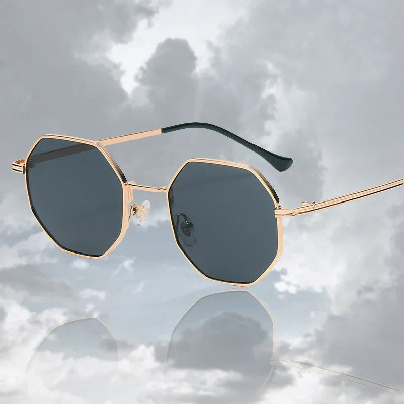 Fashion Retro Sunglasses Classic Metal Polygonal Sunglasses Sunglasses