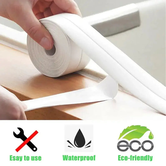 1 Roll of Waterproof White PVC Self-Adhesive Tape - Perfect for
