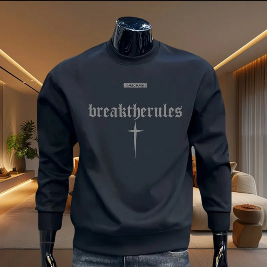 New Autumn Men Graphic Sweatshirts Hoodied Long Sleeve T-shirt  Cotton