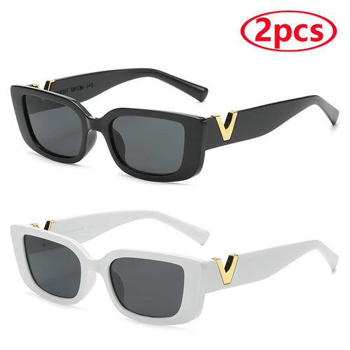 Fashion Rectangle Sunglasses Women Luxury Brand Vintage Small Frame
