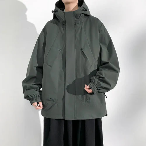 New Camping Jacket Men Windbreak Coat Plus Size 8XL Fashion Casual