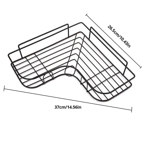Iron Triangle Rack For Kitchen Bathroom Storage Rack Thickened Love