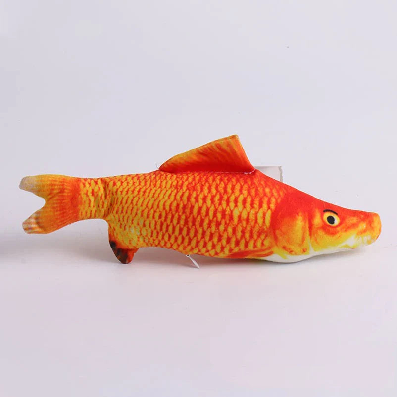 Hot sale of cat-teasing toys simulation fish tear-teasing cat chew plush toys fish cat supplies Pet supplies