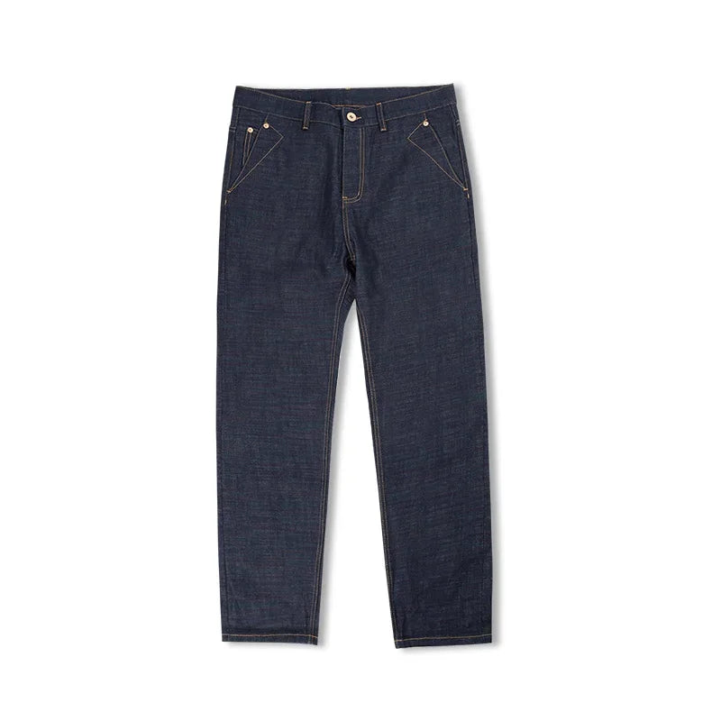 Maden Men Vintage Raw Jeans 13.5OZ Colored Cotton Denim Jeans Redline