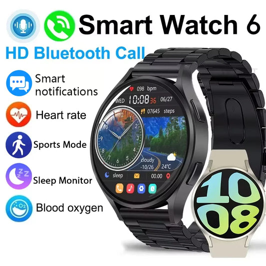 KESHUYOU 2025 New Watch 6 Smart Watch Bluetooth Call Health Monitoring