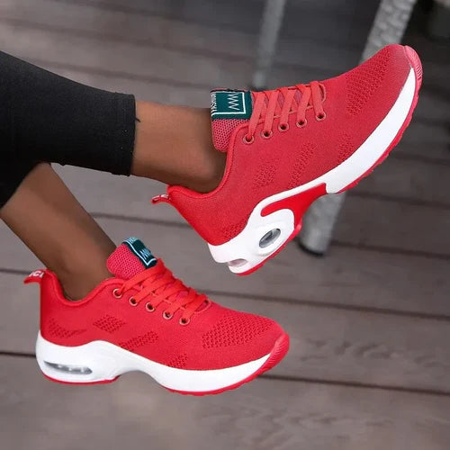 Women Casual Shoes Breathable Walking Mesh Flat Shoes Platform