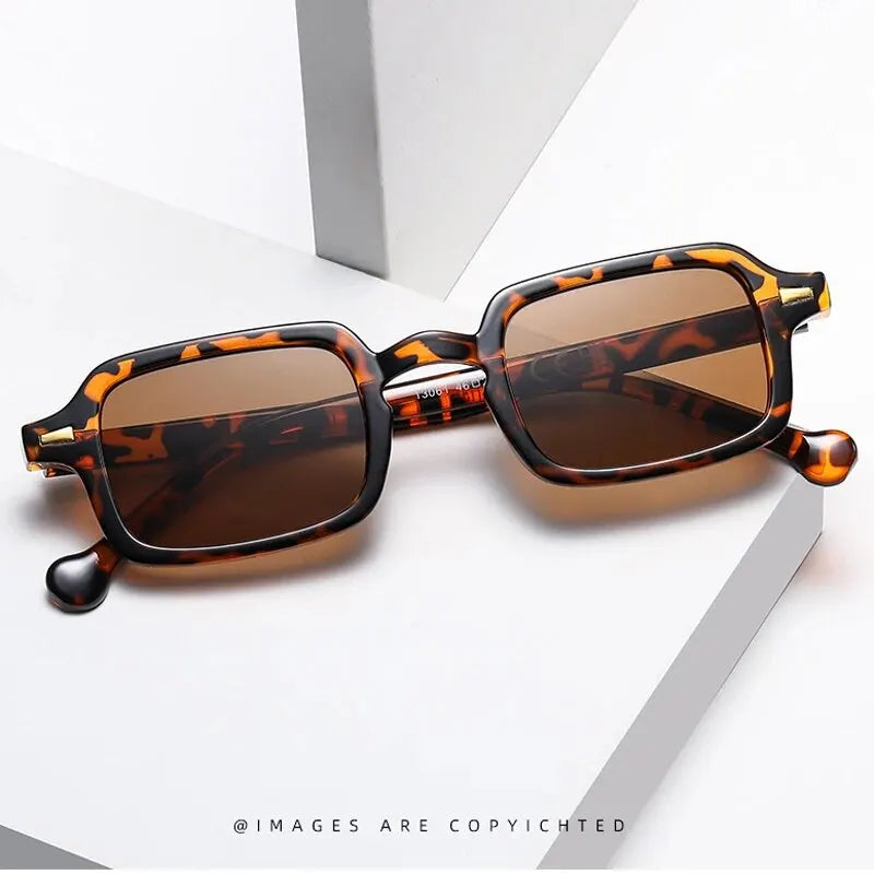 Simple Square Sunglasses Men and Women Retro Glasses Summer Sunshade