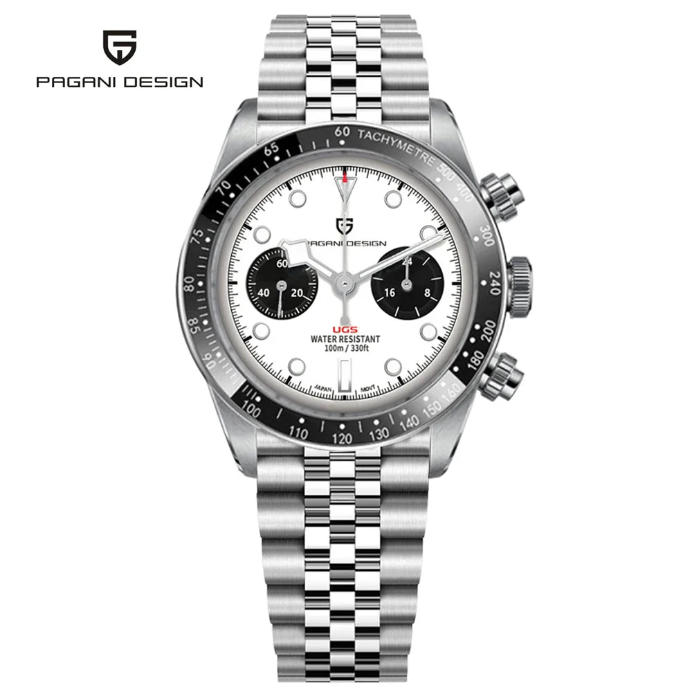 2025 New PAGANI DESIGN Retro Panda Men's Watches Quartz Wristwatch Top Luxury Watch For Man AR Sapphire Mirror Waterproof Clock