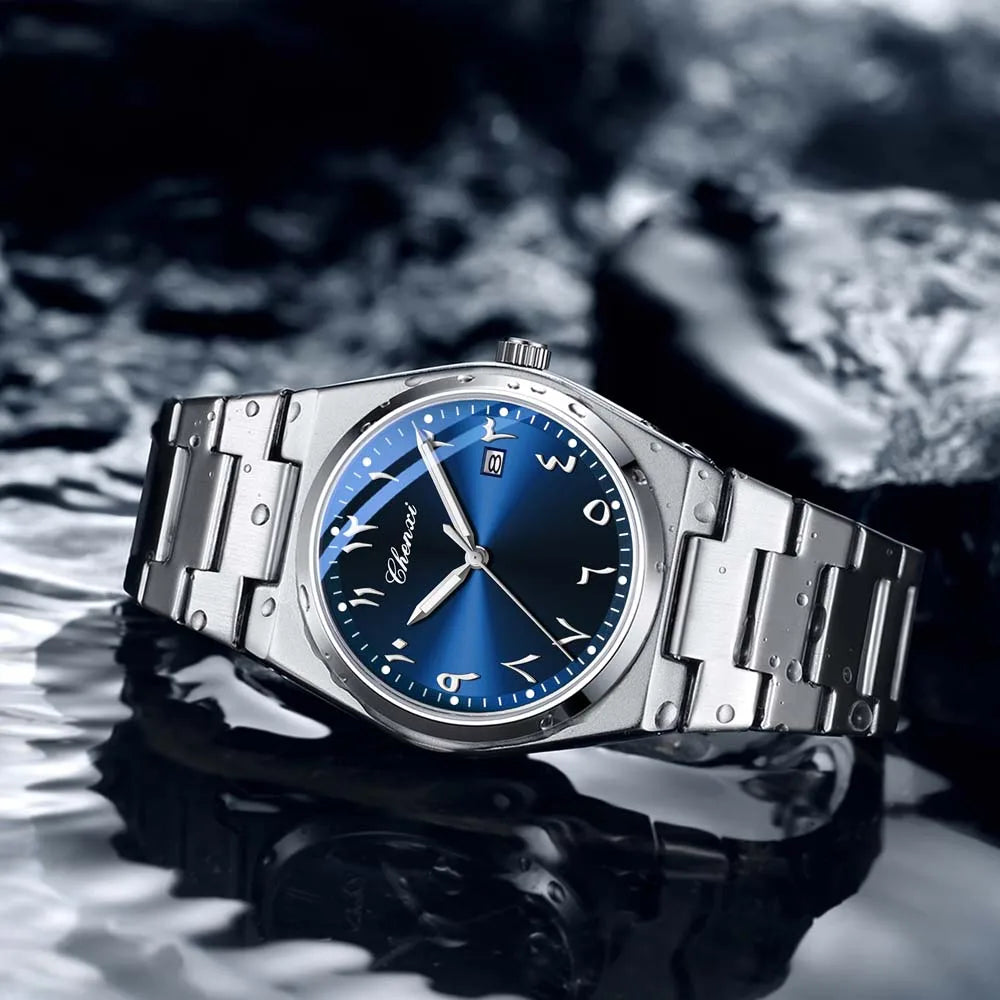 CHENXI New Men's Luxury Business Watch Eastern Arabic numerals Waterproof Fashion Wristwatch for Men Gift relojes para hombres
