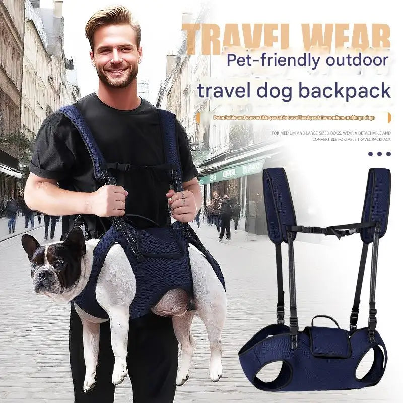 Pet Injury Support Bag, Protects Pet's Spine, Portable Backpack for Medium and Large Dogs, Can Be Carried on One Shoulder
