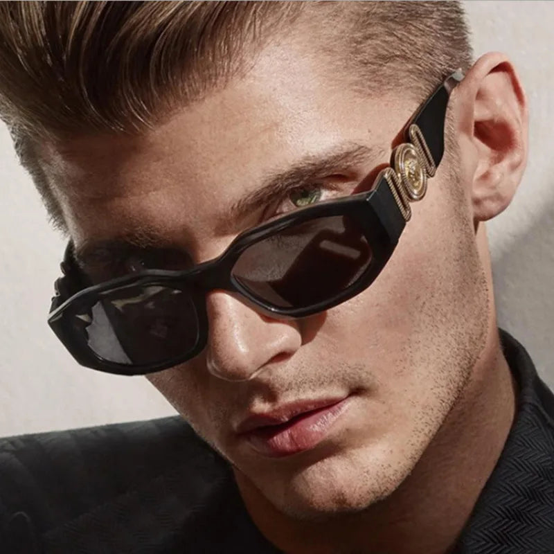 New Fashion Irregular Sunglasses Vintage Men Women Personlity Small