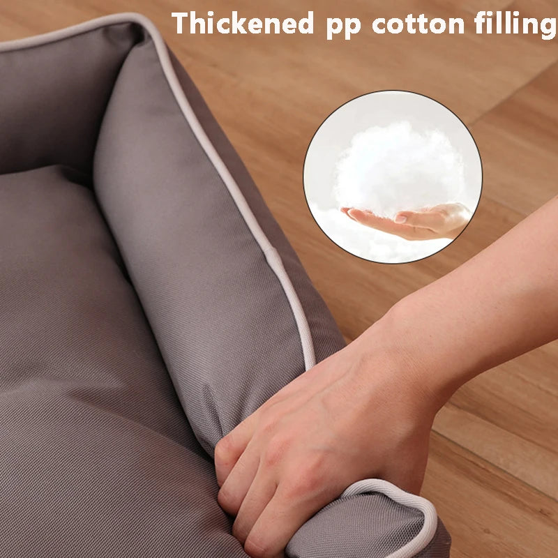 Thickened Filling All Season Dog Kennel Bite-resistant Medium Dog Sofa Bed 600D Oxford Cloth Waterproof Cat Nest Accessories