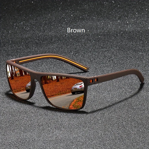 Fashion Nail Decoration Vintage Square Polarized Sunglasses Men Women