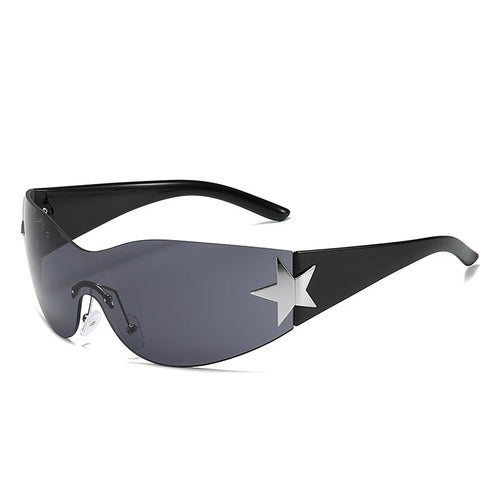 Fashion Sunglasses for Women Men Trendy Shield Wrap Around Sunglasses