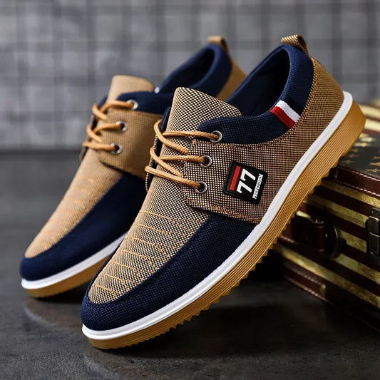 Sneakers Shoes for Men Canvas Shoes Breathable Beef Tendon Bottom
