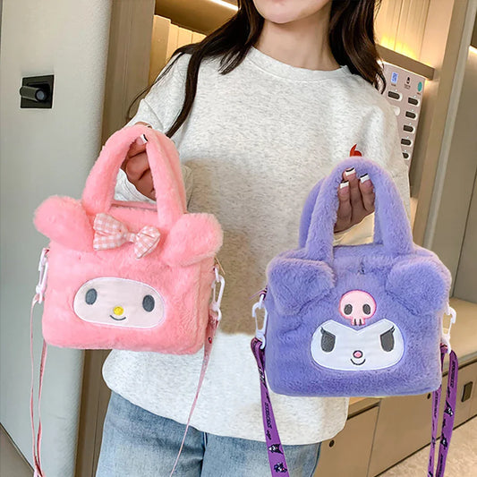 Sanrio Bag Kawaii Kuromi Cinnamoroll My Melody Cartoon Anime Plush