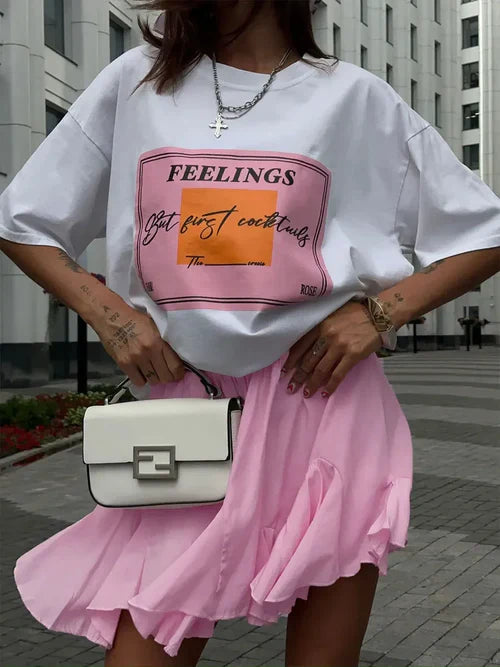 Wolfeel Summer White Mini Skirt High Waist Sexy Cute Ruffle Vintage