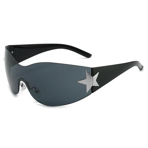 Fashion Sunglasses for Women Men Trendy Shield Wrap Around Sunglasses