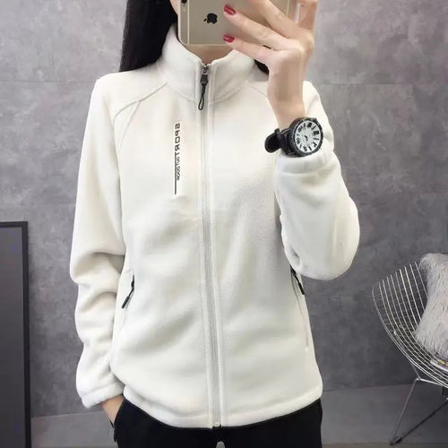 Plus Size Fleece Coats for Women Winter Spring Warm Casual Outdoor