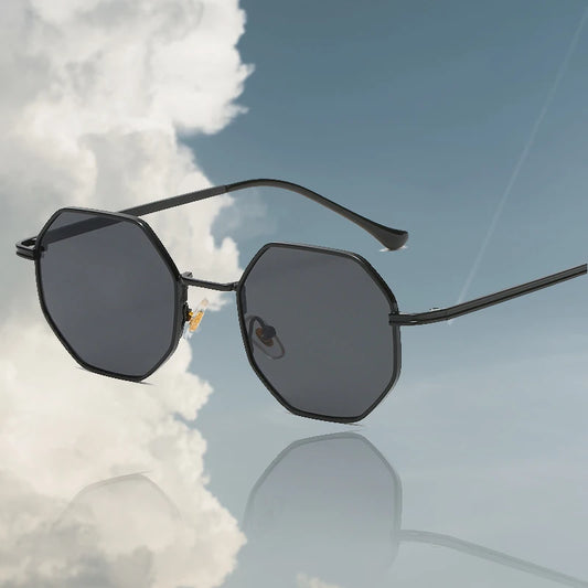 Fashion Retro Sunglasses Classic Metal Polygonal Sunglasses Sunglasses