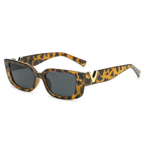 Fashion Rectangle Sunglasses Women Luxury Brand Vintage Small Frame