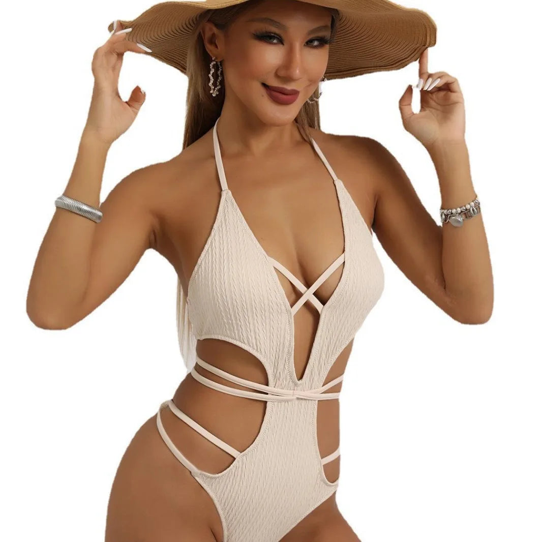 Swimsuit Woman 2024 Swimsuit Swimwear for Women Solid Push Up Women‘s