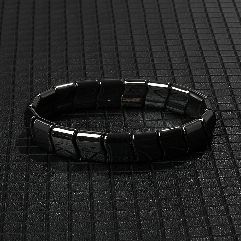New Arrow Hematite Bracelet Men Fashion Weight Loss No Magnetic Therapy Bracelets for Women Stretch Health Care Bracelet Jewelry