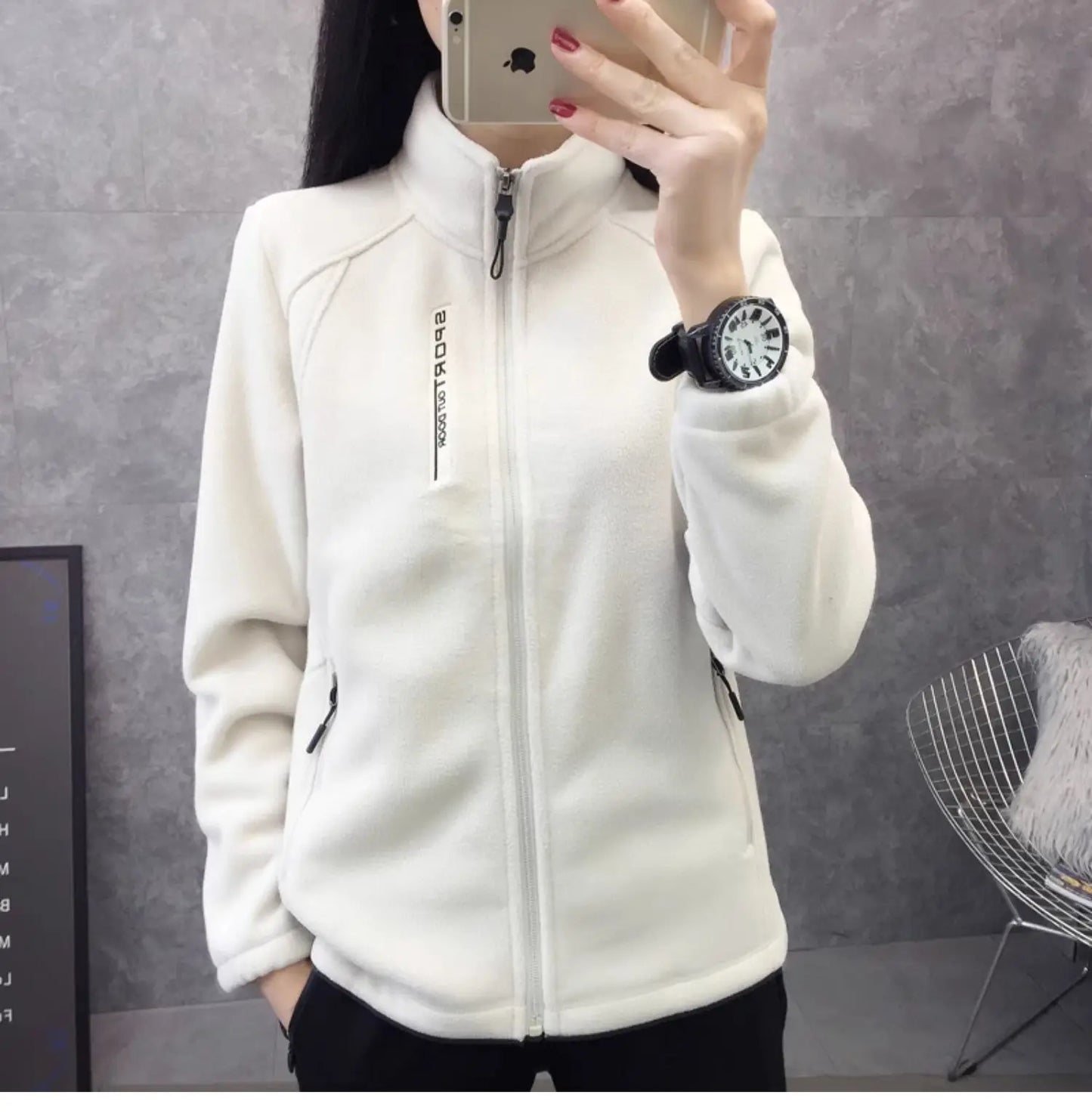 Plus Size Fleece Coats for Women Winter Spring Warm Casual Outdoor