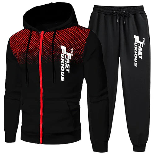 Men's Tracksuit Jogging Zip Up Hoodies Daily Quality Sweatshirts Men