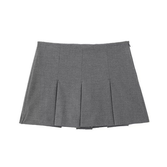 MUJER 2025 Pleated Skirt Shorts for Women High Waist Mini Shorts Women