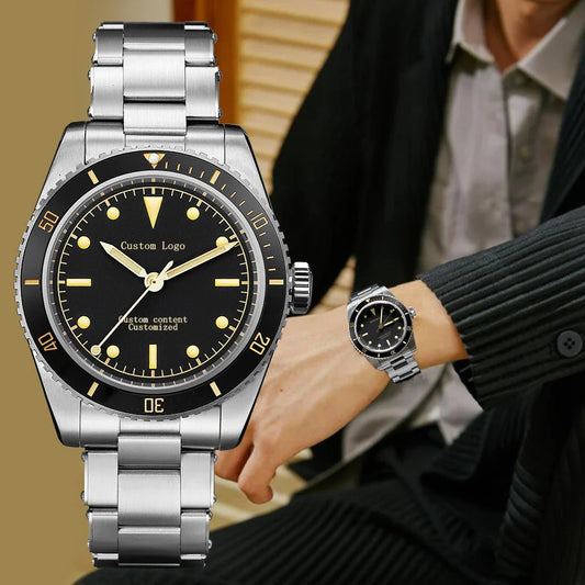 Hestur Automatic Mechanical Watch NH35 Vintage Sports Movement Watch For Men 20bar Waterproof Luminous Men's Diver Watch Luxury