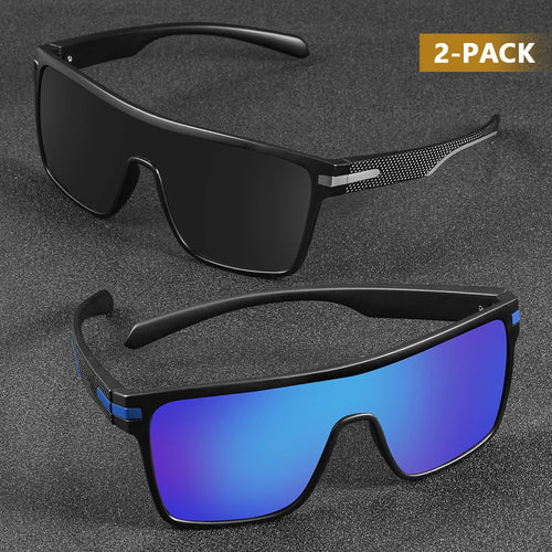 CRIXALIS Fashion Polarized Sunglasses For Men Square Oversized Anti