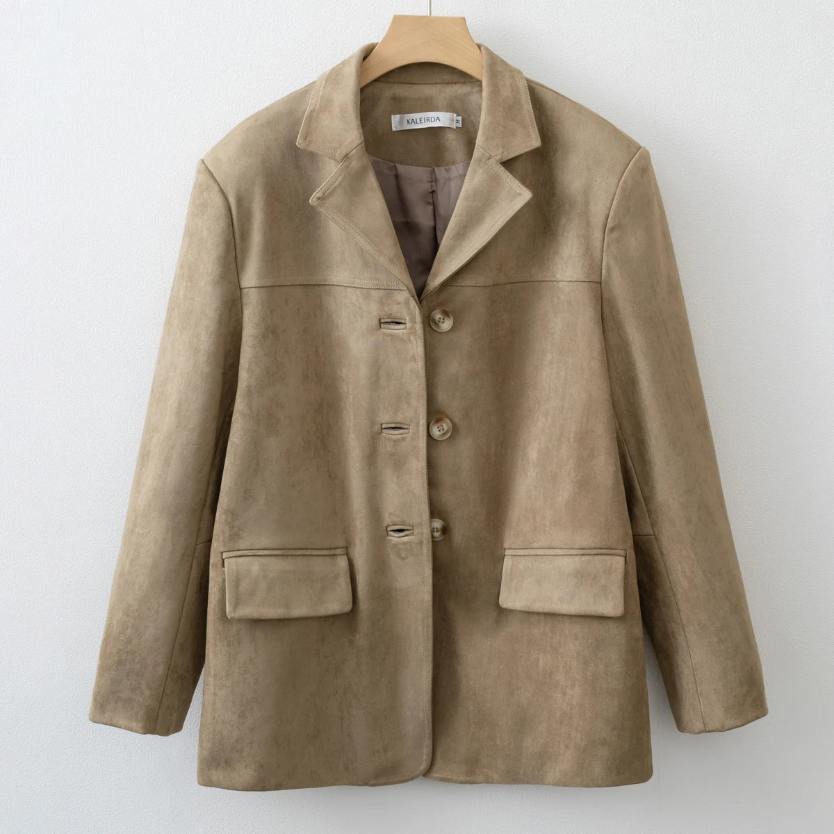 2024 Fall / Autumn Winter New Women Fashion Suede Basic Jacket Basic