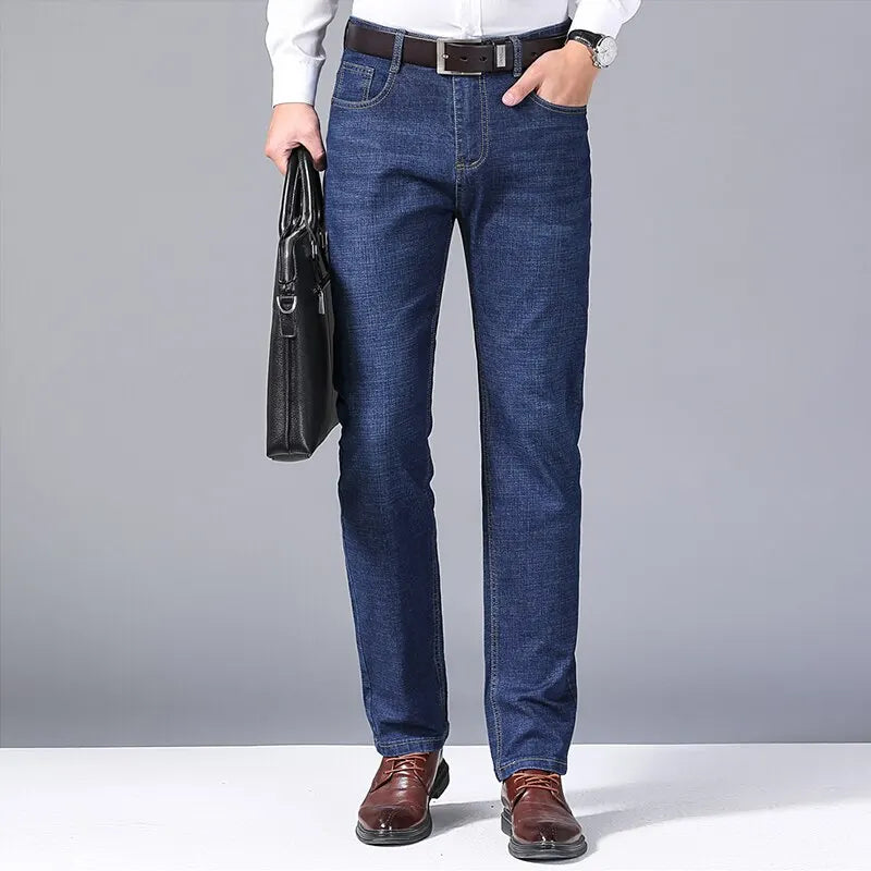 New Men Classic Jeans Jean Homme Pantalones Hombre Men Mannen Soft