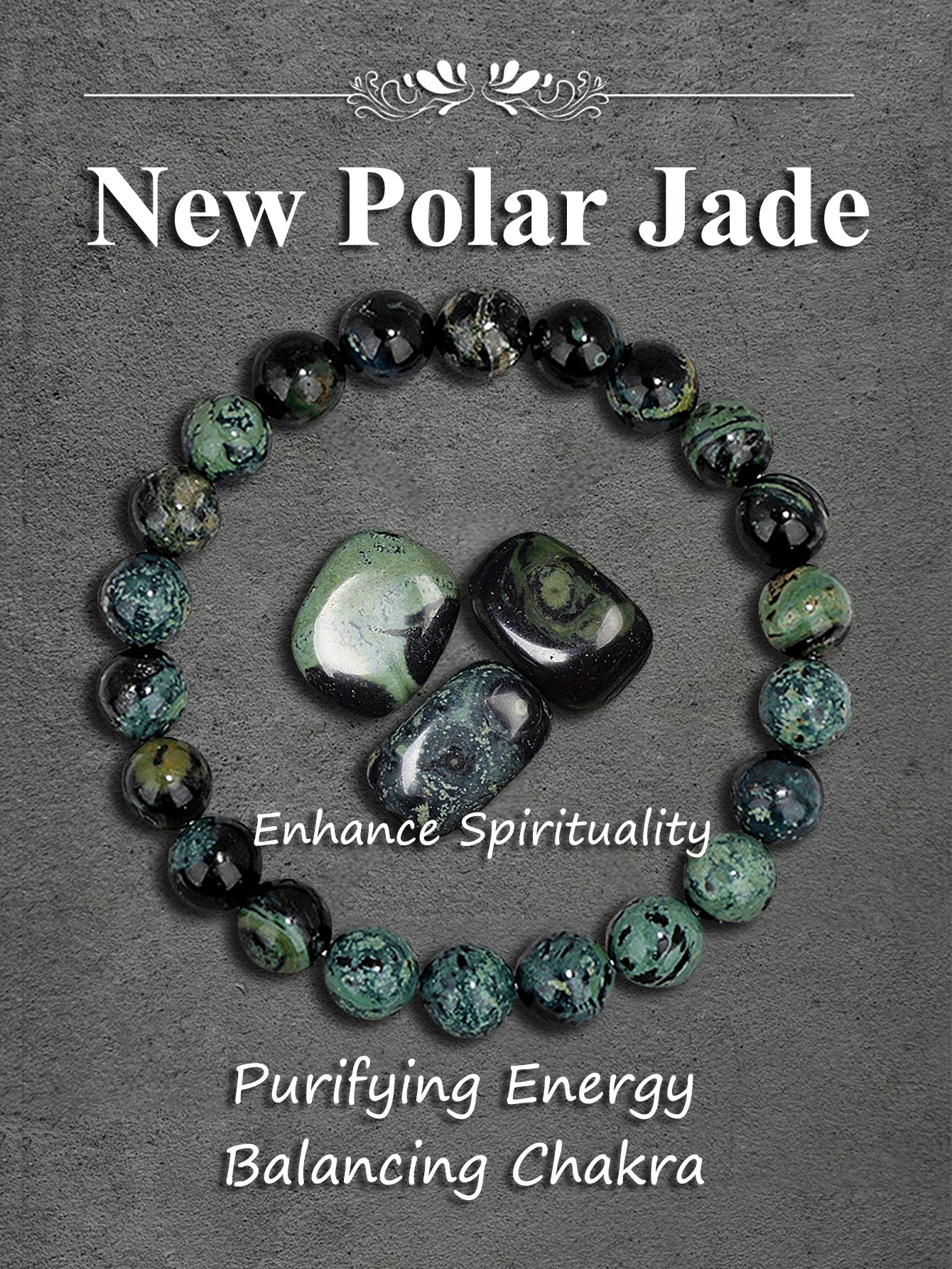 Natural Malachite Stone Beaded Bracelet for Healing Protection Positive Energy Spiritual Balance Yoga Meditation Chakra Jewelry