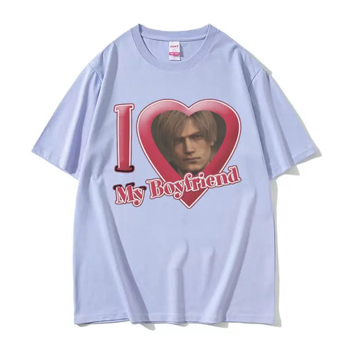I Love My Boyfriend Leon S Kennedy Graphic T-shirt Men Women's