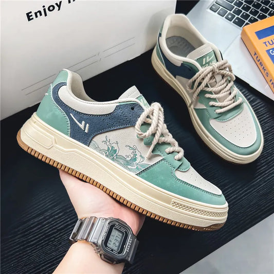 Men Skateboarding Shoes Canvas Comfortable Vulcanized Shoes All-match