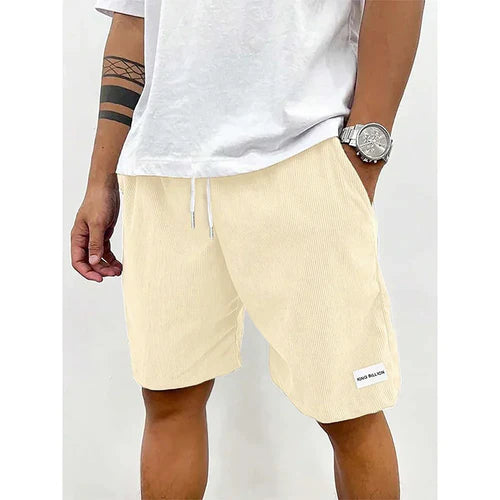 Men Corduroy Sweatpants Summer Beach Casual Shorts Men's Baggy Shorts