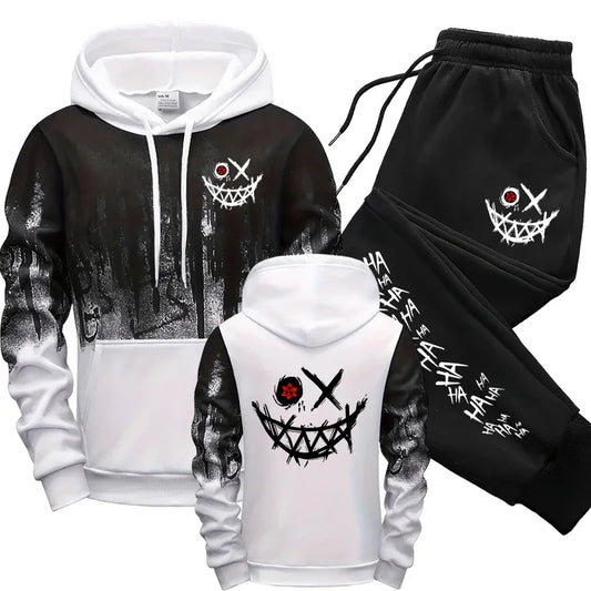Men's Tracksuit  Men Two Piece Sets Versatile Casual Jogging