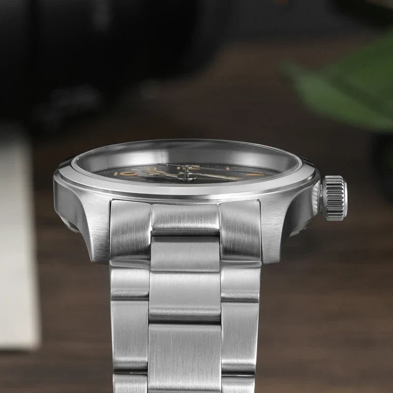 Militado ML08 Military Watch VH31 Quartz Movement Double Sapphire Crystal C3 BGW9 Luminous 10Bar Waterproof 38mm Vintage Watch