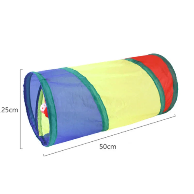 Hot Foldable Cat Tunnel Tube Interactive Fun Kitty Training Toy Boredom Buster for Puppy Kitten Pet Supplies Cat Accessory