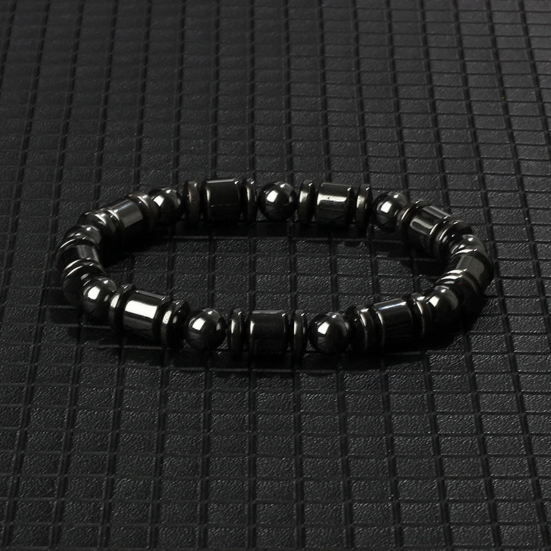 New Arrow Hematite Bracelet Men Fashion Weight Loss No Magnetic Therapy Bracelets for Women Stretch Health Care Bracelet Jewelry