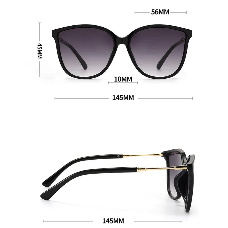 Vintage Cat Eye Sunglasses Woman Brand Designer Retro Mirror Sun