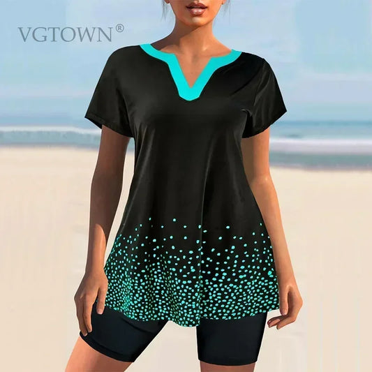 2025 New Plus Size S-6XL 3 Piece Tankini Swimsuits For Women Bathing