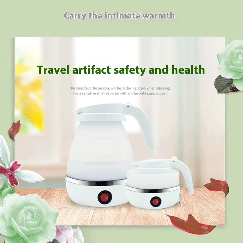 Mini Portable Foldable Electric Kettle 600ML Household Travel Kettle