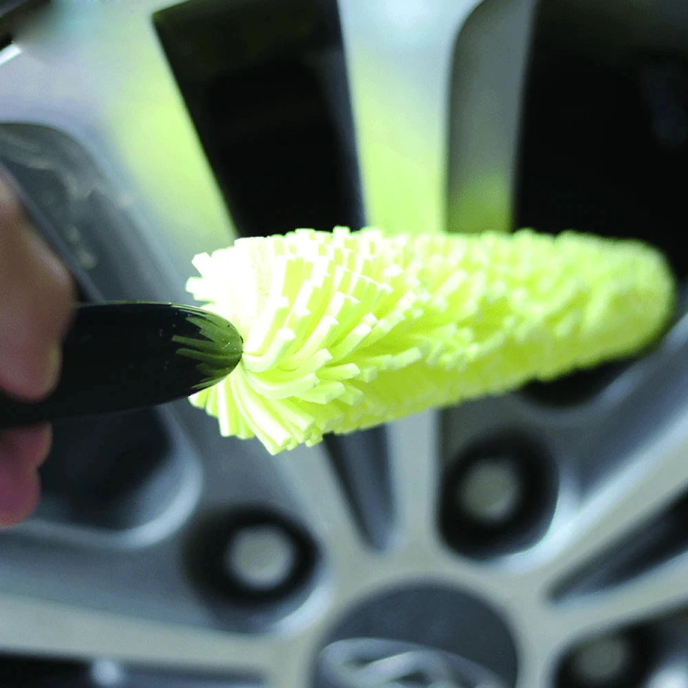 29cm Motorcycle Sponge Brush Wheel Rims Washer Car Hubcaps Wash Auto